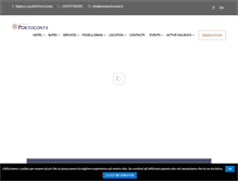 Tablet Screenshot of hotelportoconte.com